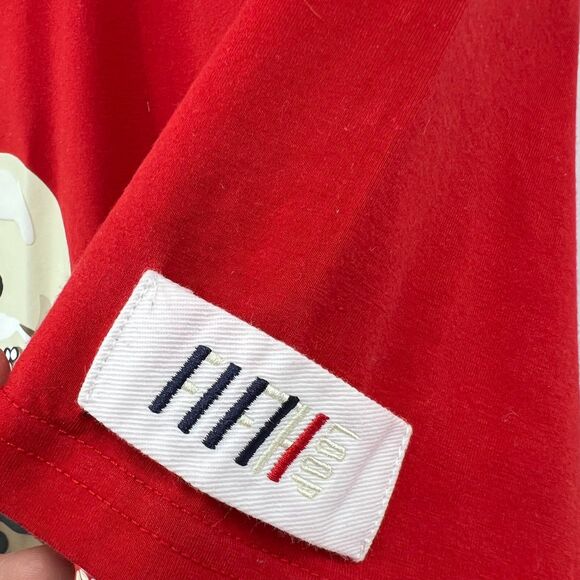 Fifth Loop bittersweet tee large mens skeleton bear graphic t-shirt red - Picture 9 of 11